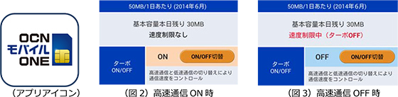 OCNモバイルONEアプリ イメージ