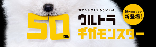 50GBで月7,000円のソフトバンクのウルトラギガモンスターはお得？