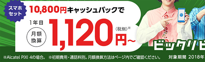 月に3GB・90分の無料通話（または10分かけ放題）がコミで月額2,430円