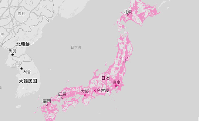 こちらは、サービス発表当初（2020年1月31日時点）の、楽天モバイルから公開されている対象エリアになります。